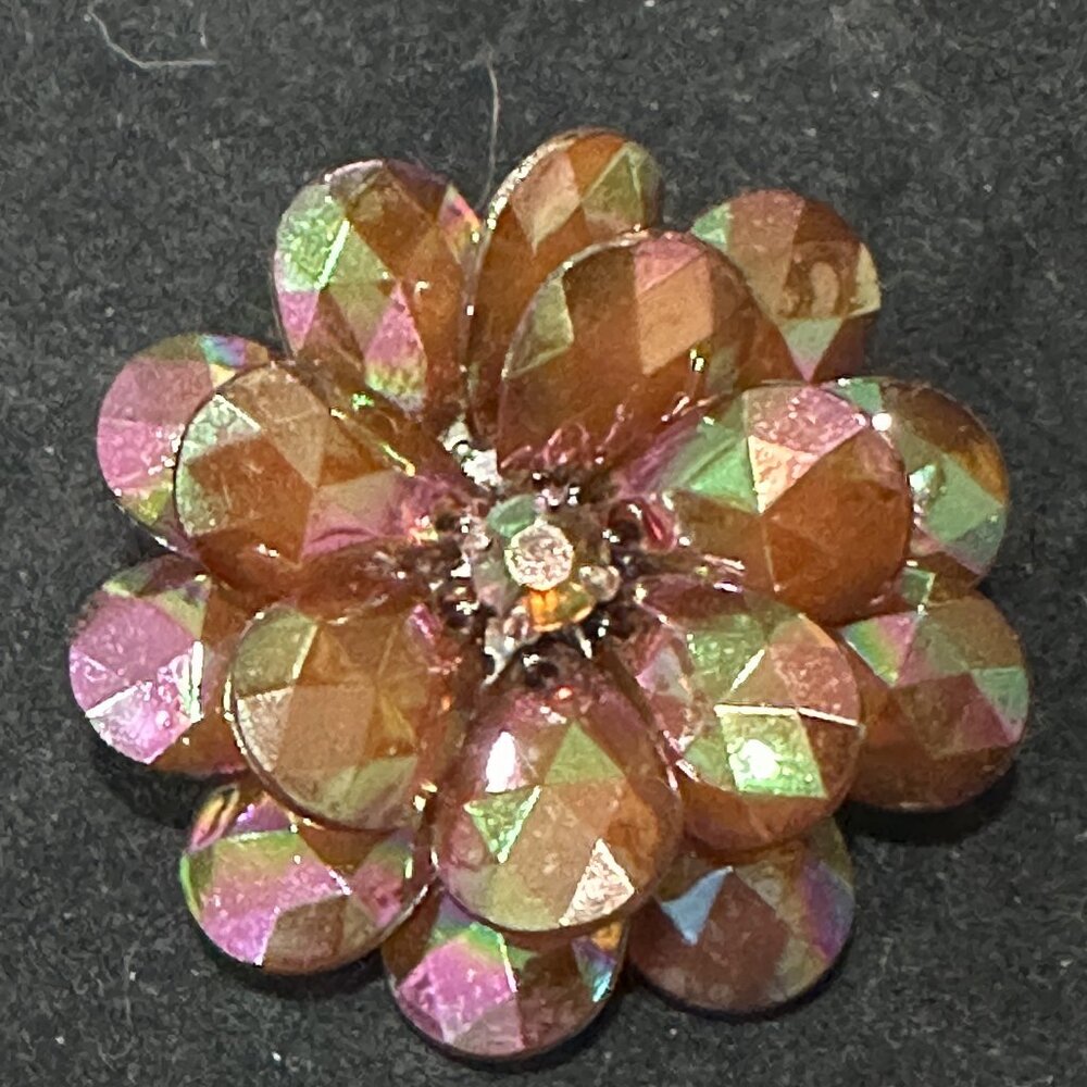 Vintage acrylic brooch